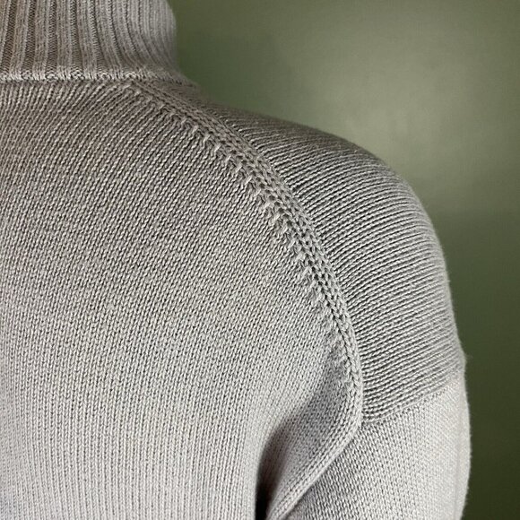 Sunday Best XX2 Organic Cotton Cashmere Blend Mock Neck Boxy Cropped Sweater - Picture 7 of 13